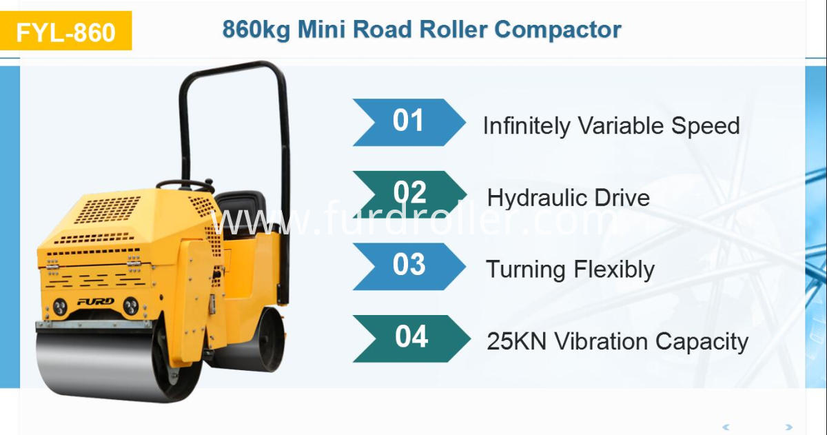 Baby Vibratory Drum Roller Compactor Machine China Manufacturer